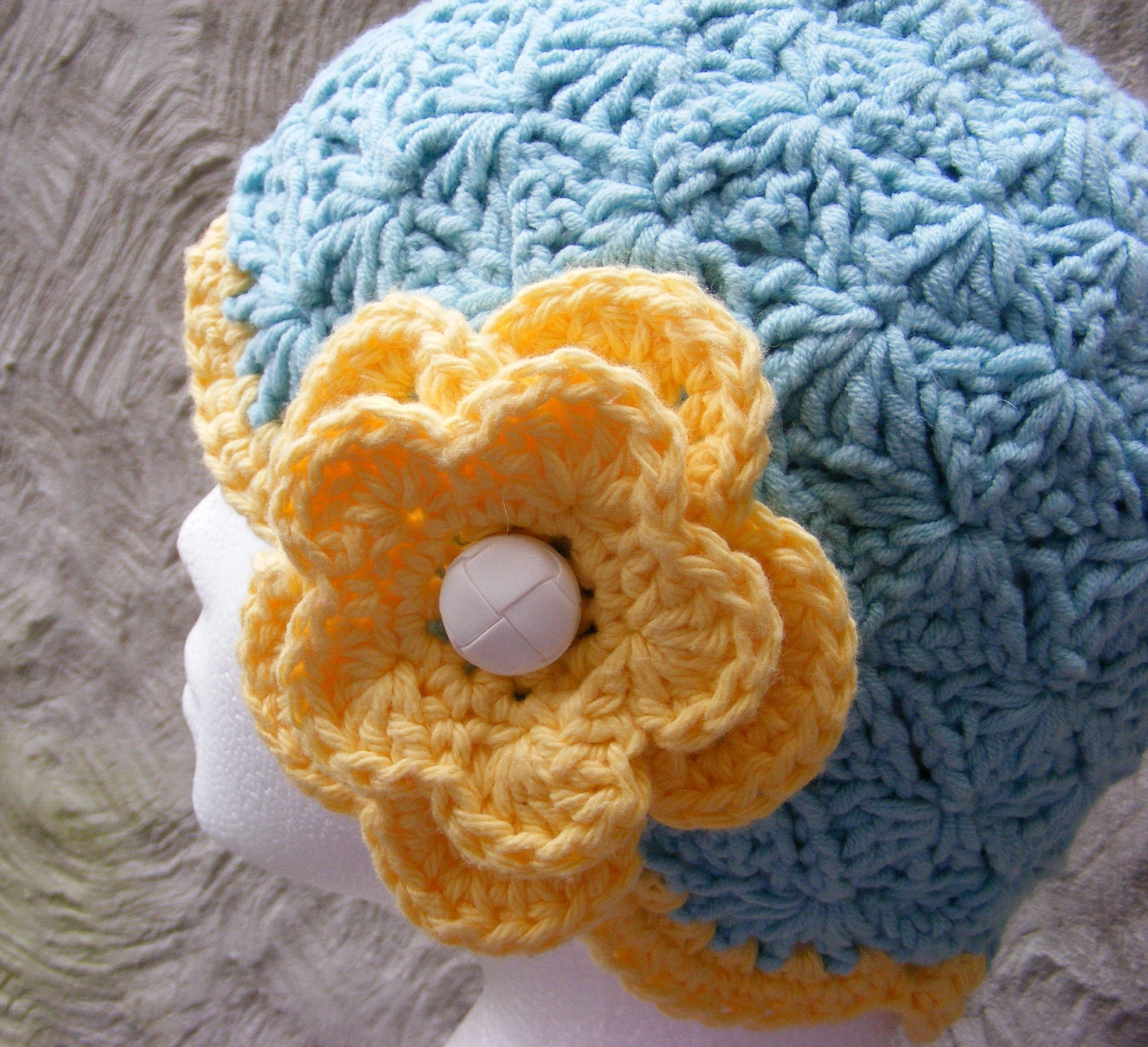 Chemo Hat Crochet Pattern - Ladies Cloche Hat with Pretty Ruffles and Flower - Close Fitting - Quick and Easy