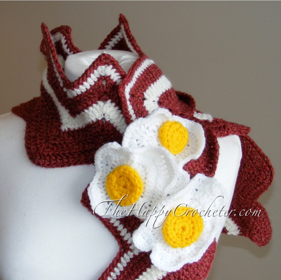 Bacon and Egg Scarf
