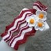 Bacon Scarf by TheHappyCrocheter