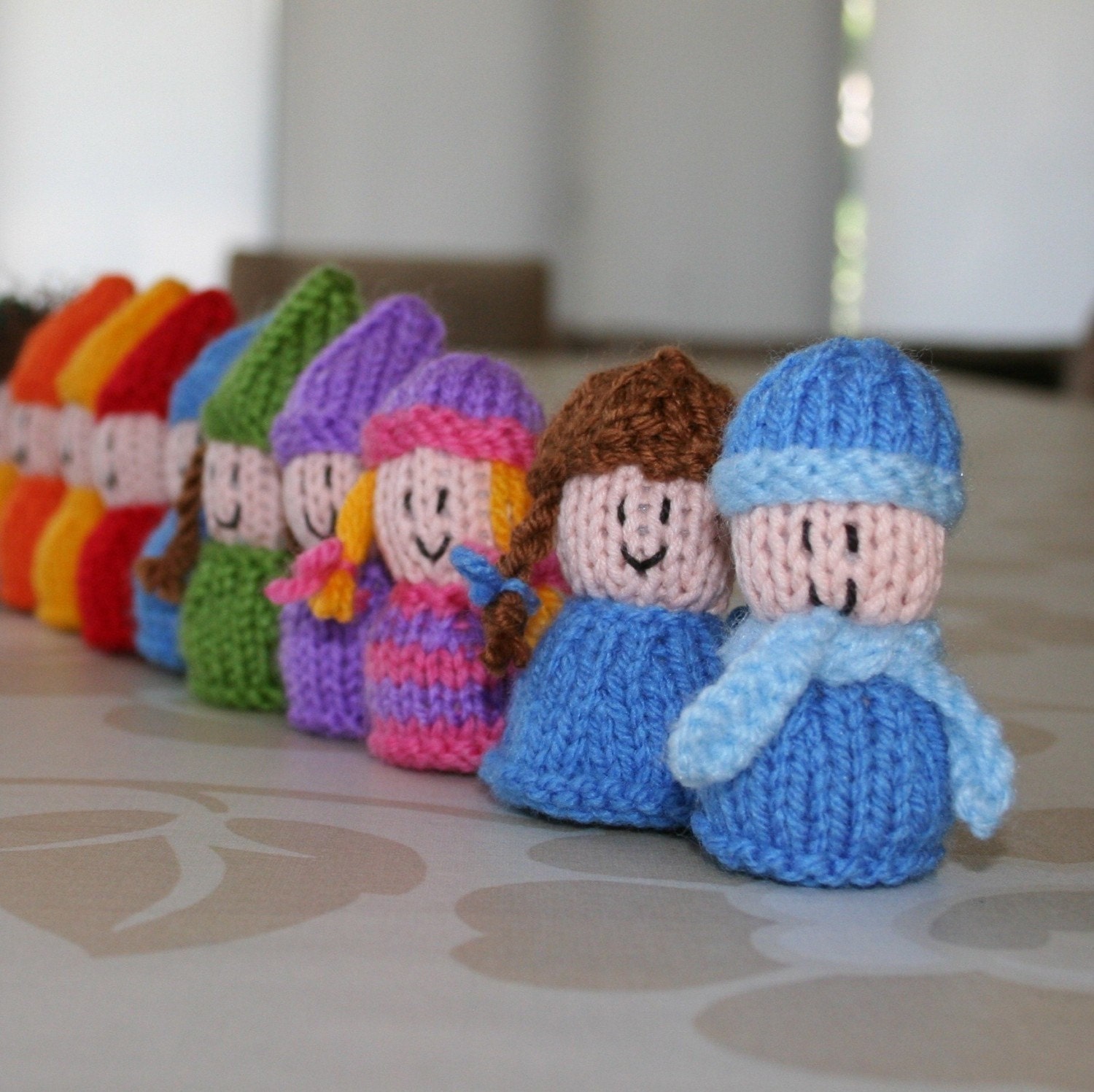 Peanut Pals - gnomes, elves, pixies and people - INSTANT DOWNLOAD PDF Knitting Pattern