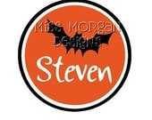 Halloween Bat Personalized Name  iron on decal vinyl for shirt