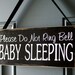 Please Do Not Ring Bell Baby Sleeping