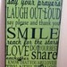 Family Rules Typography sign-subway art, custom wood sign