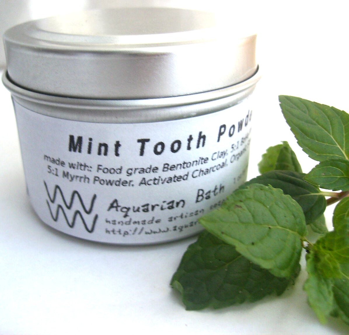Mint Tooth Powder REFILL Only No Tin- A Natural Toothpaste Alternative - Plastic Free - Ecofriendly
