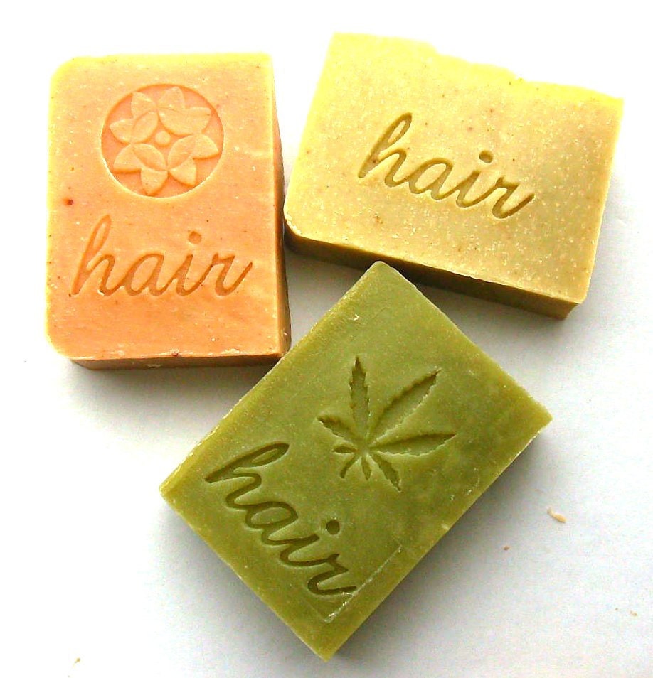 Shampoo Bar Set of 3 Your Choice - Shampoo Bars - Solid Shampoos - Palm Free Shampoo Bars - SLS Free Shampoo