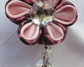 Kanzashi Flower I.D. Badge Reel