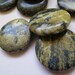 Bead, Yellow "Turquoise", 30mm rounds