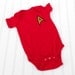 Great Baby Shower gift READY TO SHIP Onesie - Star Trek inspired sewn cotton applique for boys or girls