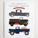 The American Trucking Company Wall Art for Kids Room - 11" x 14"