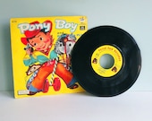 1960 Cute Cowboy Children's 45 Record Produced by Peter Pan Records, "Pony Boy" and "Blue Tail Fly"