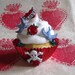Fake Cupcake Retro Rockabilly Tattoo Themed Entitled All Tatted Up Can be made Into A Photo or Business Card Holder