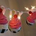 Fake Cupcake "Wild Side" Collection String of Lights 12 Legs Orignal Concept Design 10 Hot Pink Iced Black/White Zebra Liners First on Etsy
