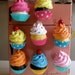 Fake Cupcake Swirly Twirly Magnets Your Choice of Two Mini Cupcake Magnets Great for Fridge, Office, Bakery, Little Girls Room, Etc