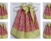 SALEwas 18 now 16.00 Custom Made Pillowcase Dress-0-8 years old-Amy Butler Fabric