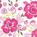 IDena Designs Tea Garden Darjeeling in Fuchsia- 22 inches