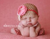 A FULL LIFE infants girls and toddlers, photoshoots and special occasions in pink small headband