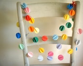 The Mini Pom Pom Paper Garland
