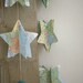 Vintage Atlas 3D Paper Mobile Star Strings