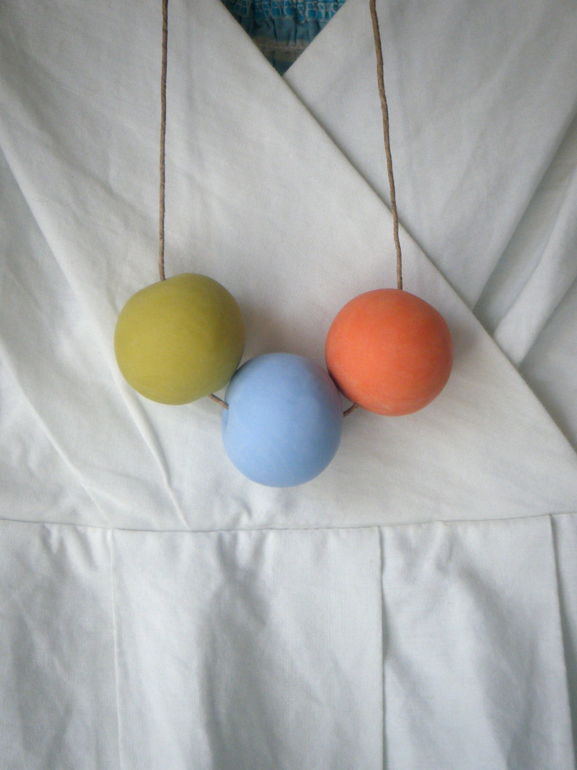 POP 3 -  Handmade Clay Bead Necklace