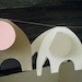 6 Little Elephants All In A Row - 3D Paper Garland