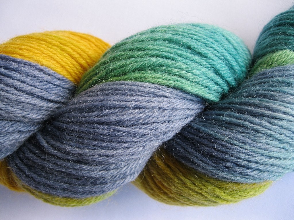28 Parrot - Hand Dyed Fingering/Sport Weight Merino Yarn - 100g