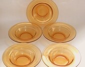 Cambridge Elegant Glass Bowls Cereal Soup Set of Five