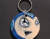 Mega Man - Handpainted Keychain by Arcade Art