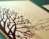 Wedding Invitation Blooming Tree Pocketfold  - Deposit to get started