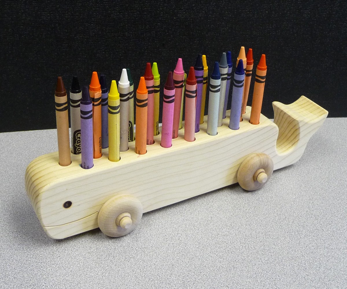 whale crayon holder