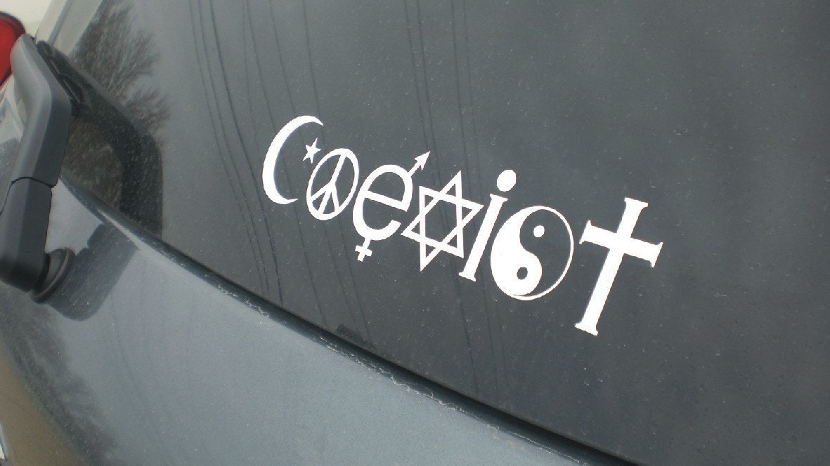Coexist Window Decal