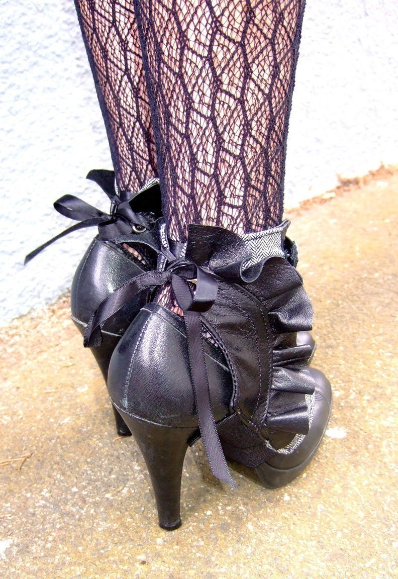 Selene- Herringbone Spats: LAST PAIR