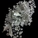 Bridal Dress Brooch, Rhinestone Crystal Broach, Art Nouveau Weddings, Pearl Jewelry, ABBEY