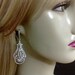 Statement Bridal Necklace and Celebrity Teardrop Earrings, Hollywood Glamour Weddings Jewelry, MERYL