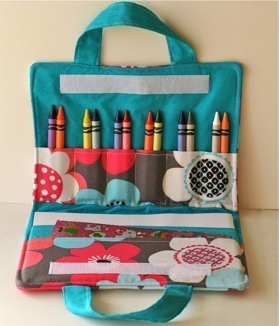 Crayon Holder PDF Sewing Pattern Carrying Case for Crayons The Crayon Art Folio