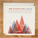 Wedding invitation - Textured Mountain Invitation Set