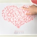 Wedding Poster - Custom Thumbprint Heart Poster