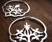 dreaming in hindi earrings - handcrafted floral indian jewelry