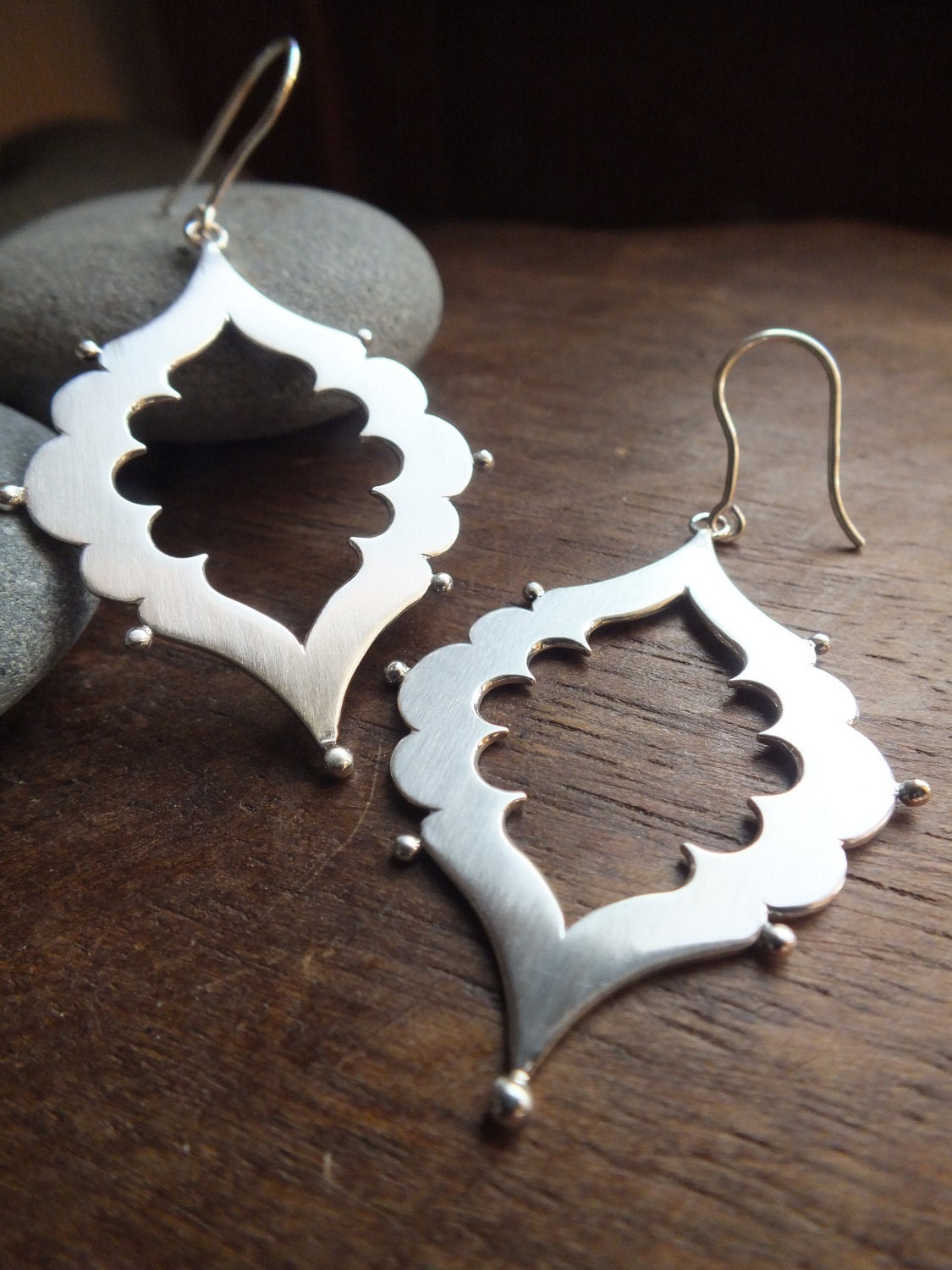 Indian Tapestry Earrings - handmade artisan jewerly
