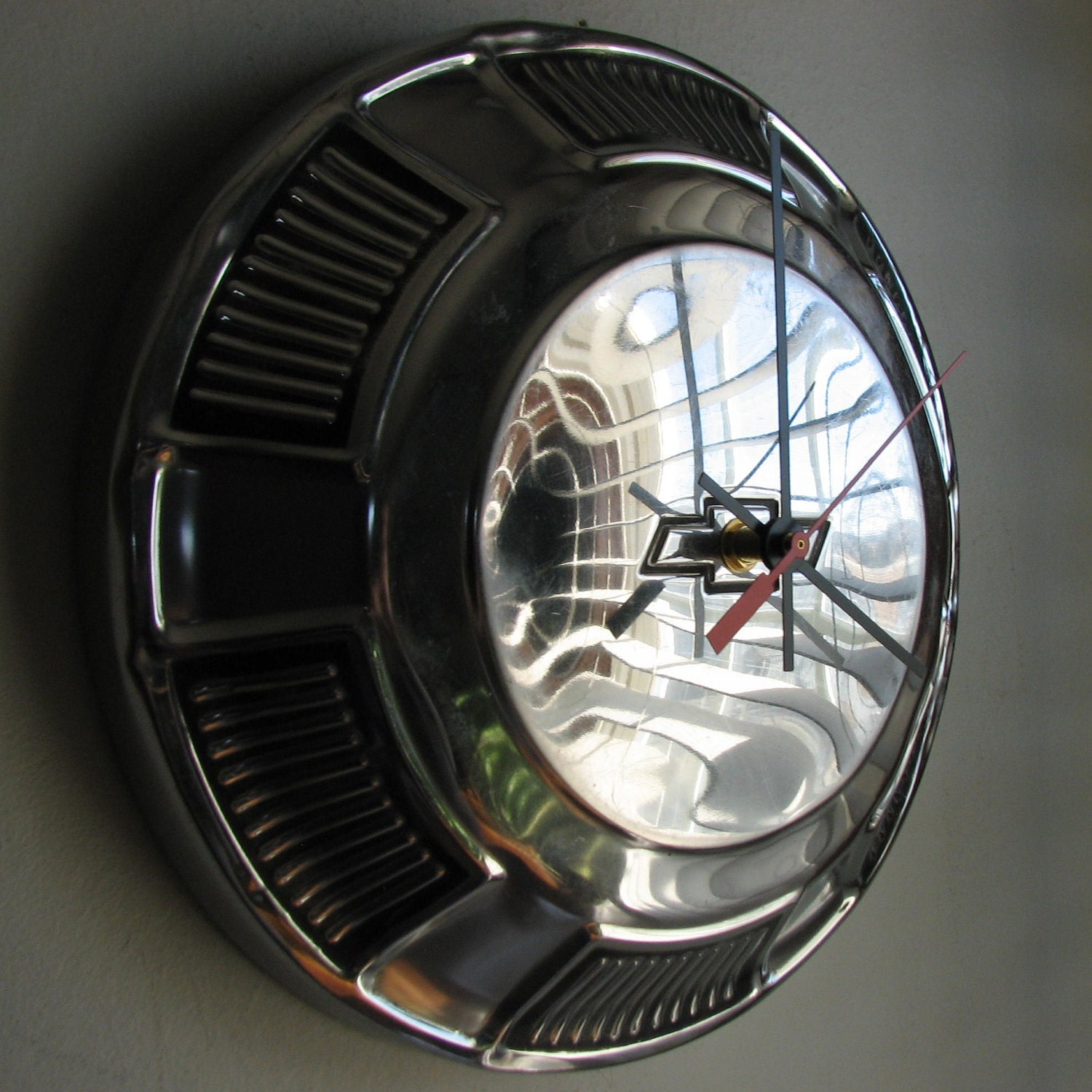 1968 Chevy Biscayne Hubcap Clock no.1715