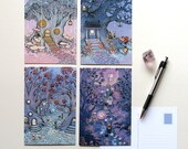 Amethyst Series - 4 Postcard Set