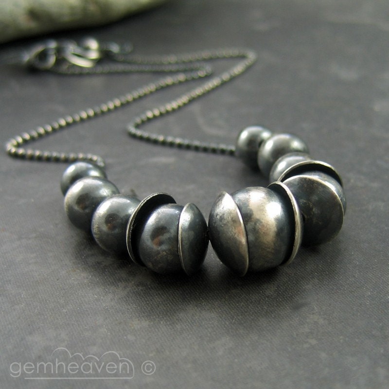 Dark Simplicity - Size II, everyday, organic, necklace FREE SHIPPING