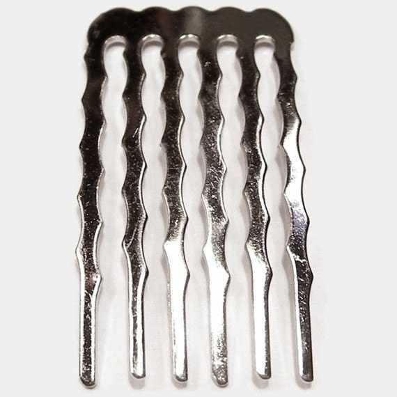 12 Metal Hair Combs - 20mm (3/4 inch)