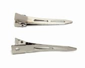 25 Long Single Prong Alligator Hair Clips 57mm (2 1/4 inch)