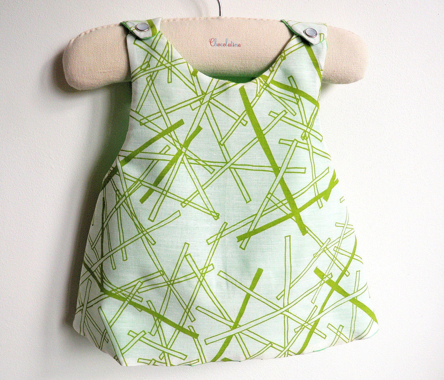 Reversible Pinafore top or dress - The Mikado - French Style - 6 months to 5Y