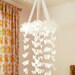 White Butterfly Chandelier DIY Kit -  Mobile, Nursery, Party, Wedding Decor