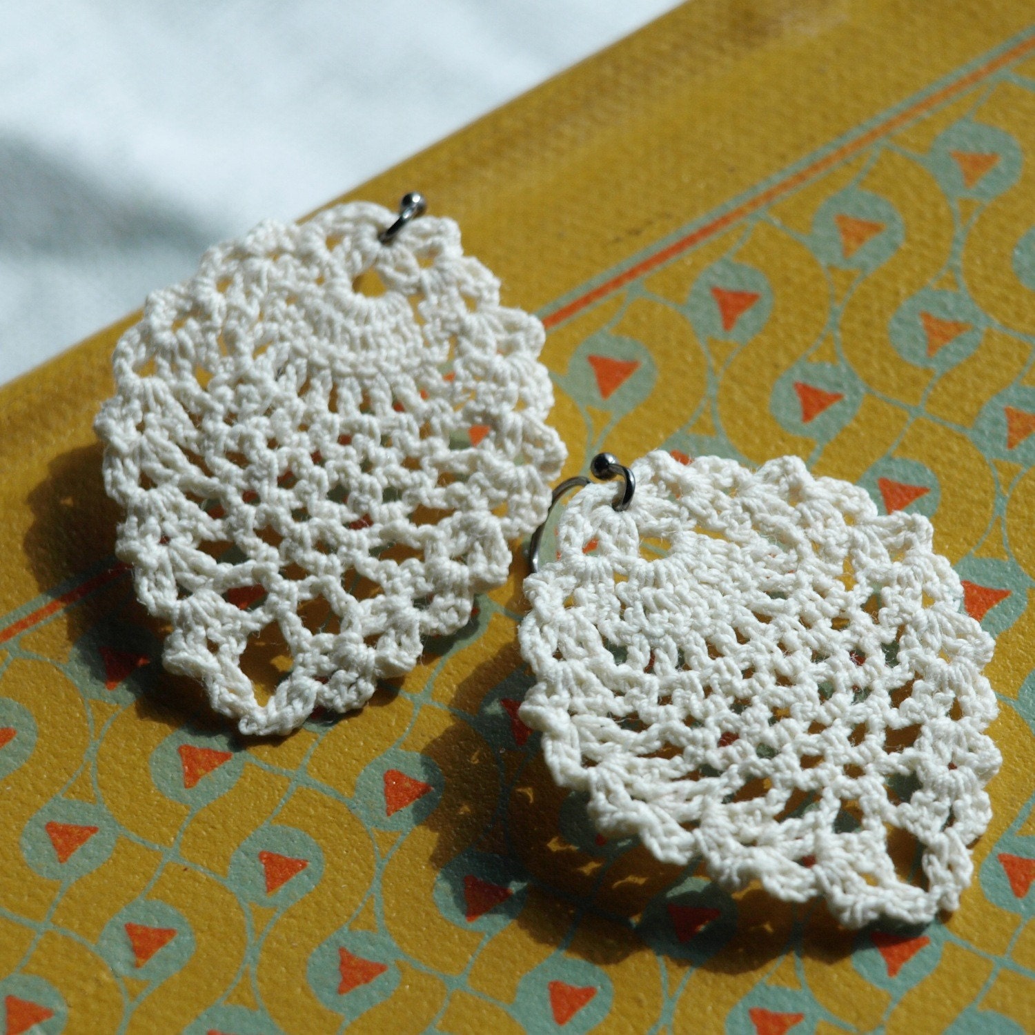 Sheridan Crochet Earrings- Ivory