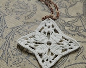 Avondale Crochet Necklace- White
