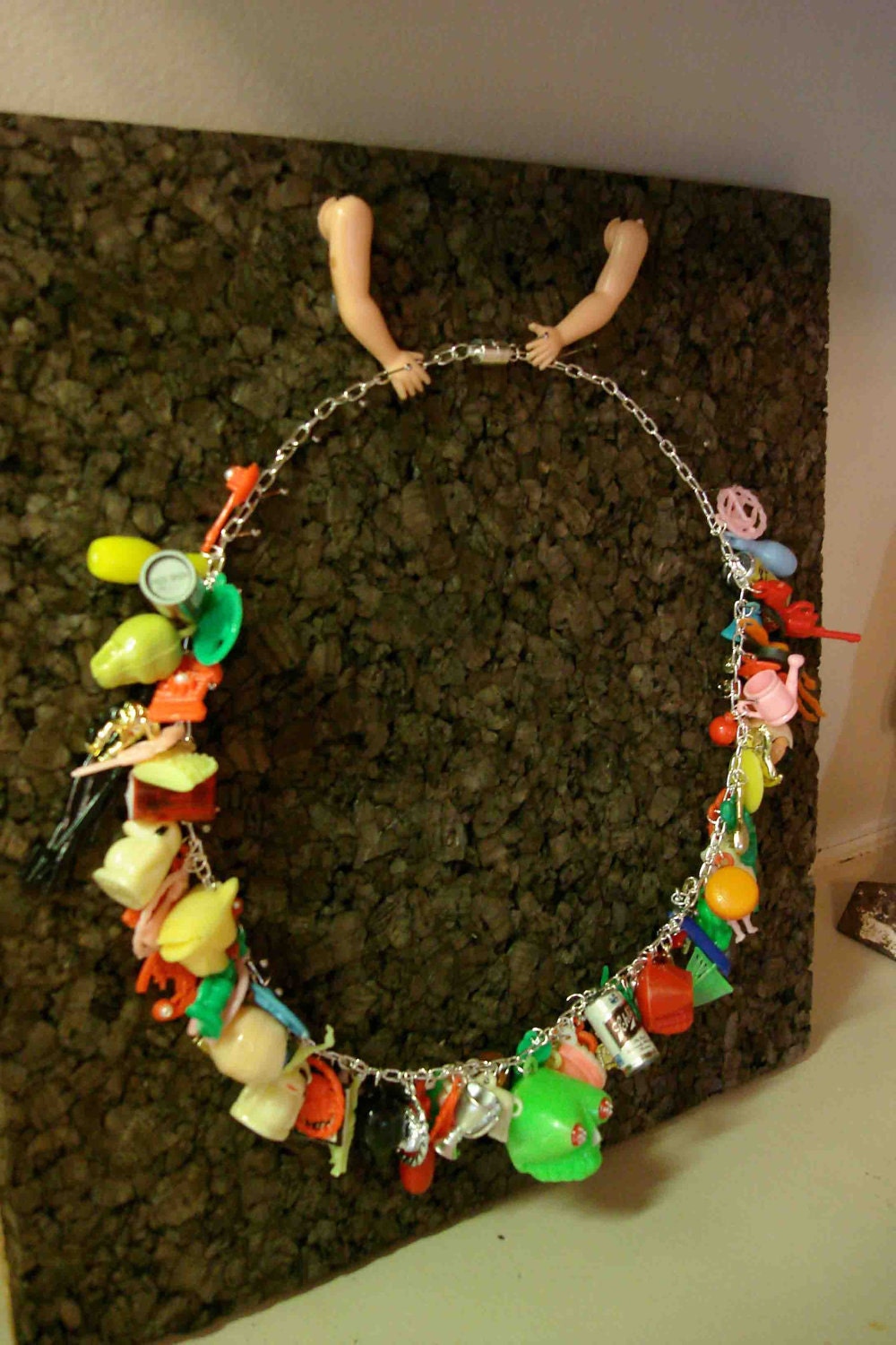 VINTAGE CHARM NECKLACE Creepy And Cute Theme Wearable Vintage Art