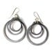 sun earrings- black