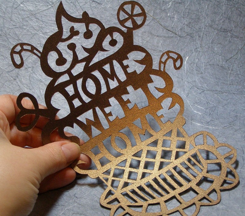 Home Sweet Home Papercut